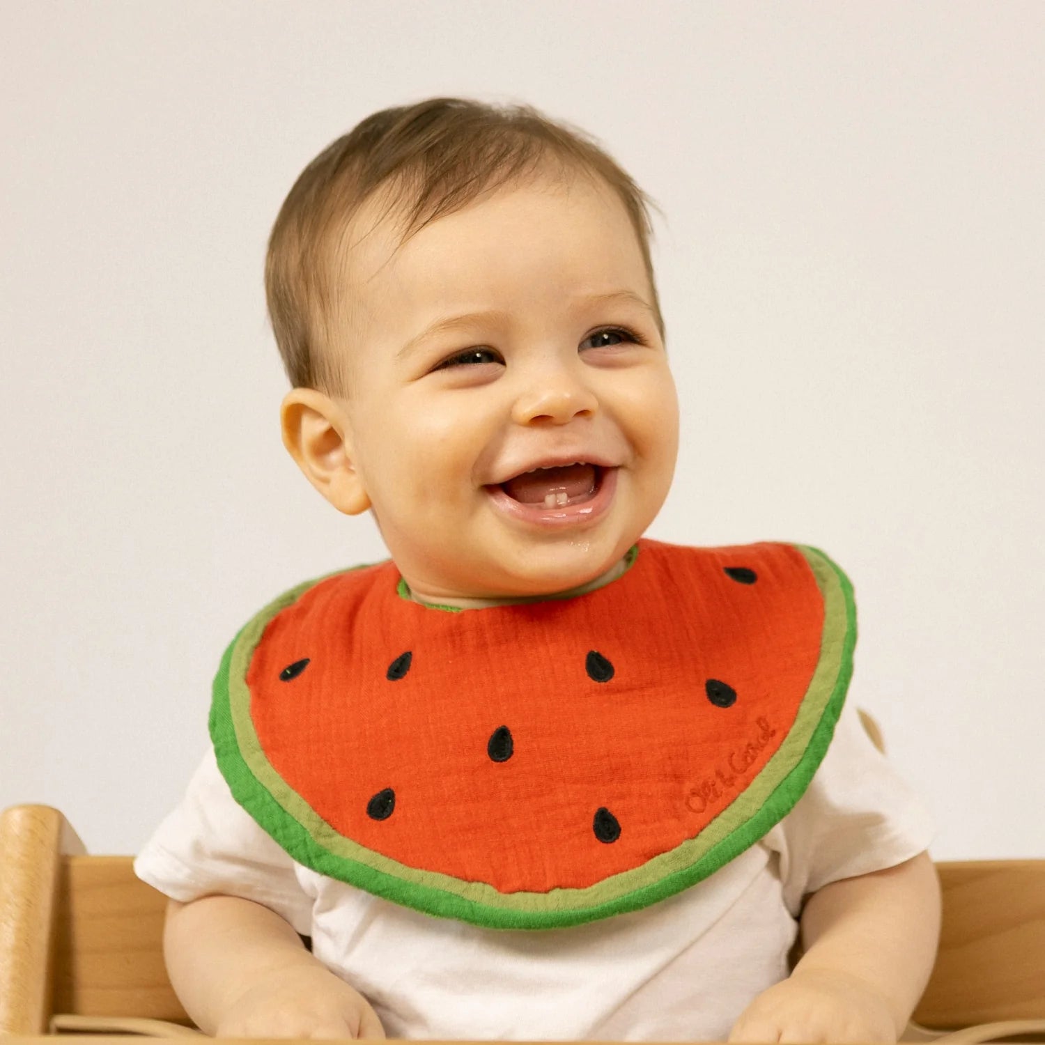 Babete Wally The Watermelon em Algodão Orgânico | Lolla Kids