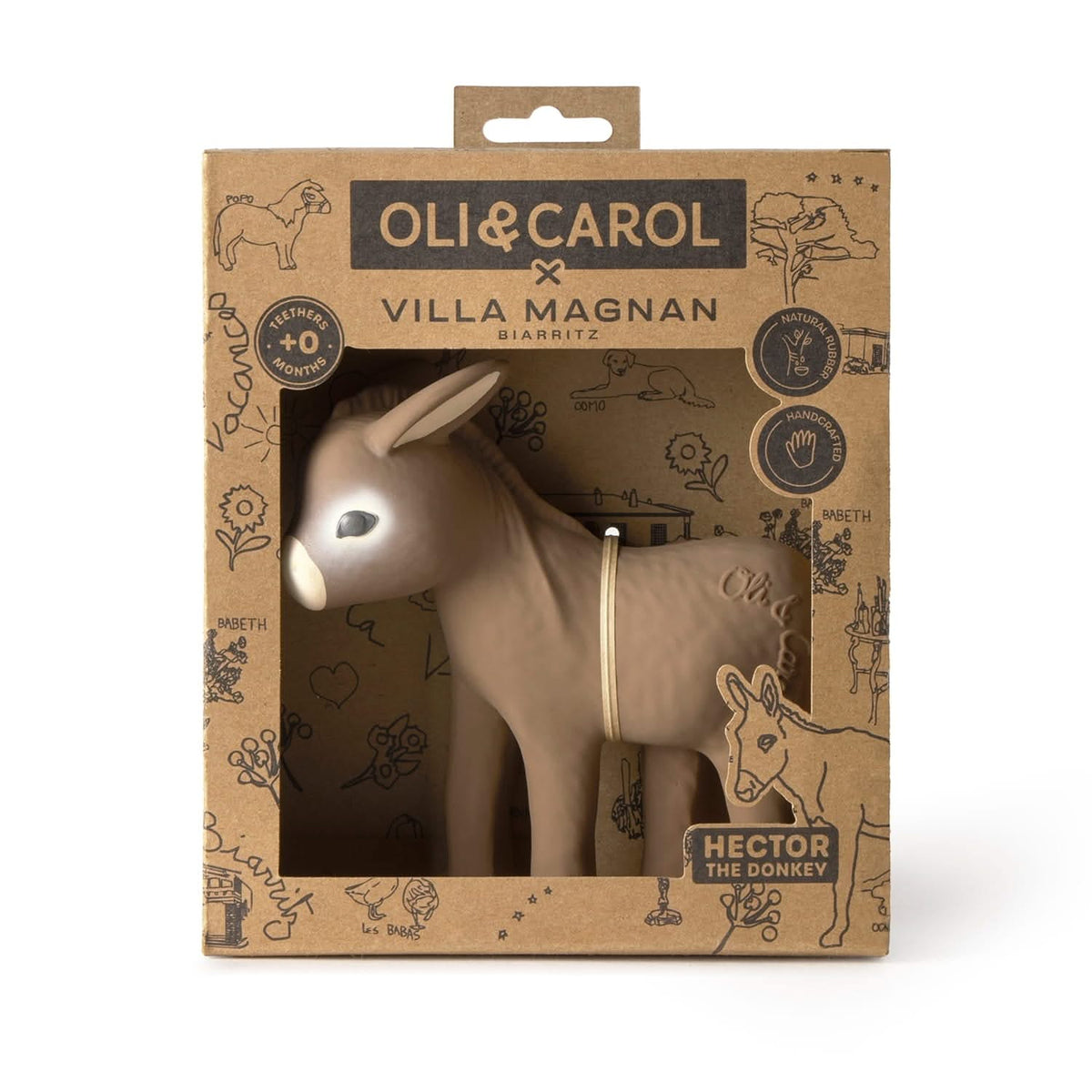 Mordedor Hector o Burro na caixa de oferta Villa Magnan da Oli & Carol | oli-carol-mordedor-burro-hector-lollakids