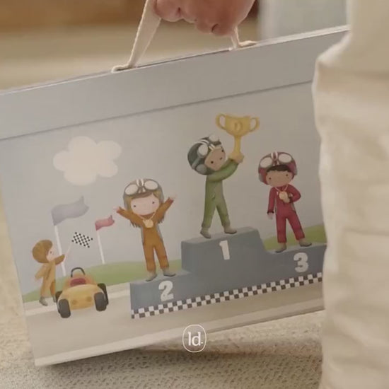 Little Dutch Pista de Corridas em Mala – Puzzle e Arrumação Fácil