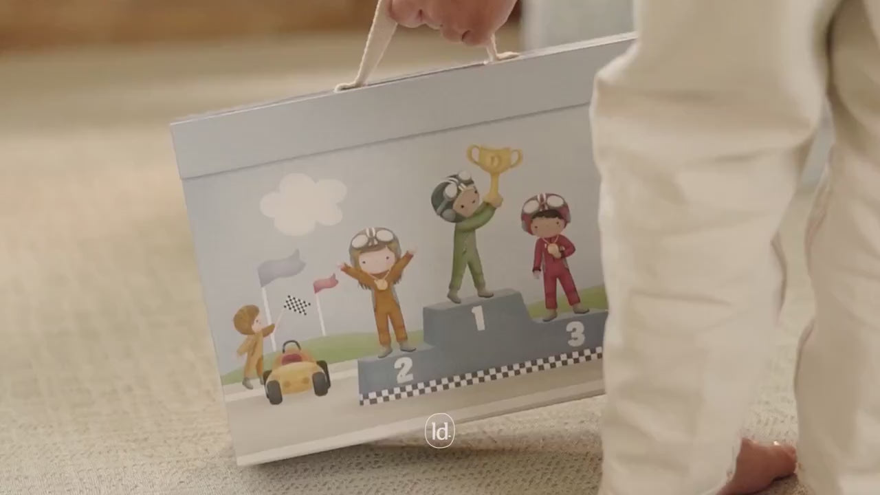 Little Dutch Pista de Corridas em Mala – Puzzle e Arrumação Fácil