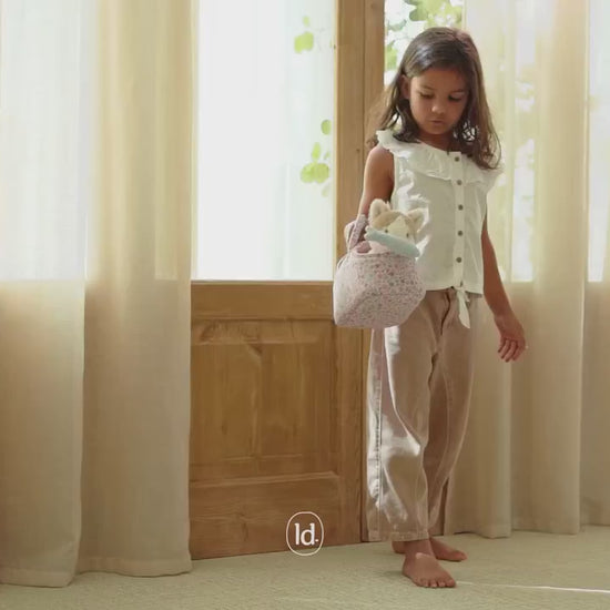 Gato de Peluche Marley na Mala Multicolor | Little Dutch | Lolla Kids