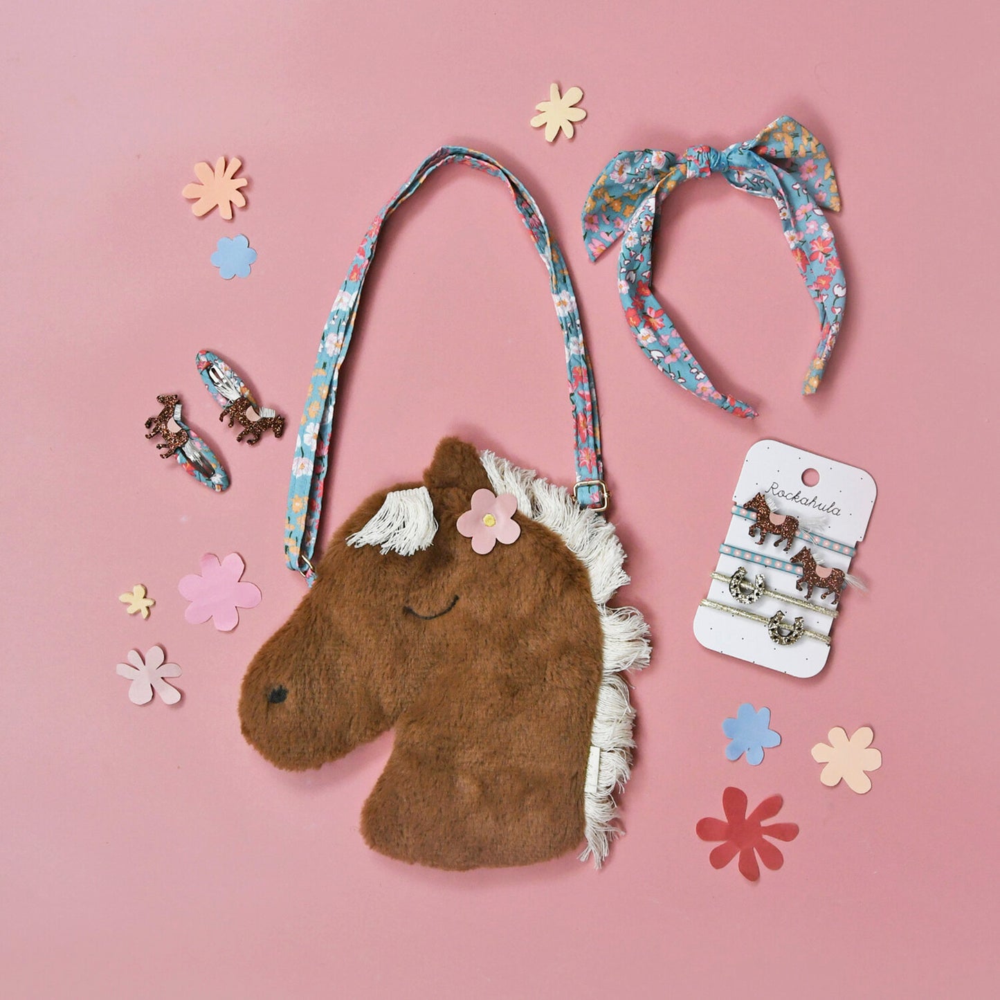 Peggy Pony Bag – Bolsa Infantil Pónei em Pêlo Suave com Alça Ajustável