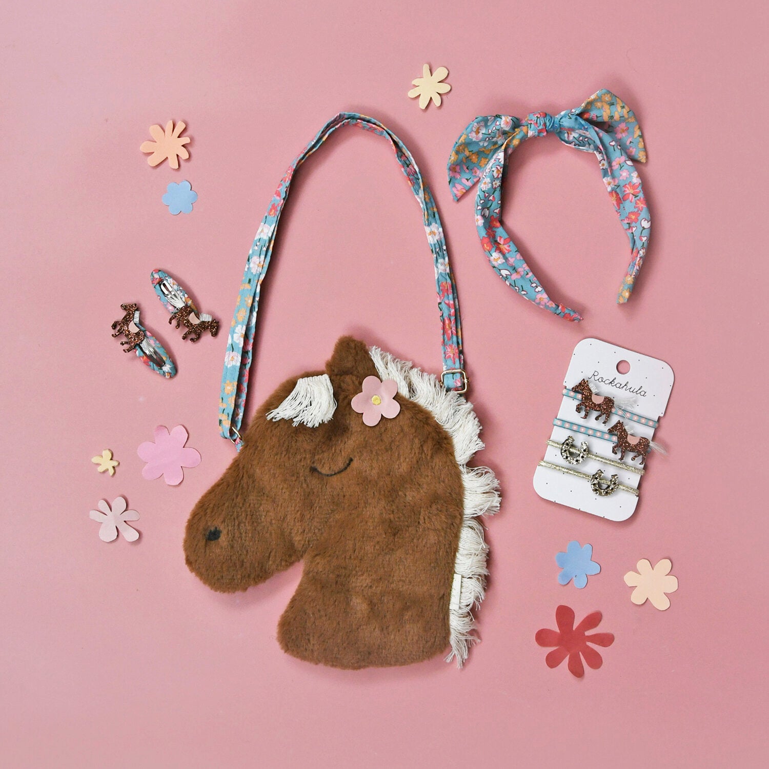 Peggy Pony Bag – Bolsa Infantil Pónei em Pêlo Suave com Alça Ajustável