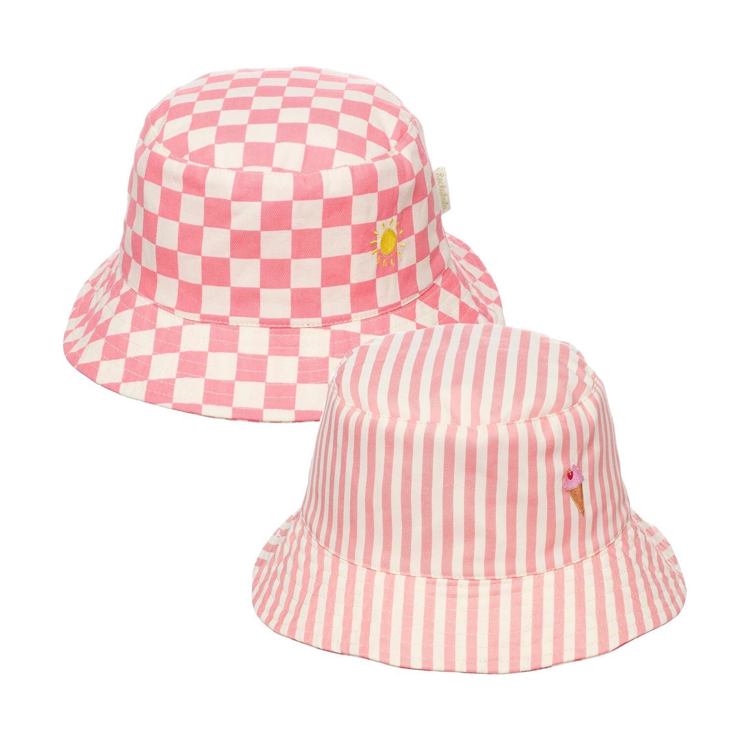 Chapéu Reversível Candy Stripe Criança 3–6 Anos
