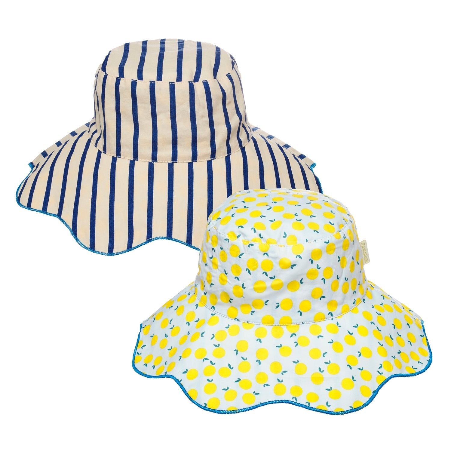 Chapéu Reversível Lemon Drop Stripy Criança 3–6 Anos