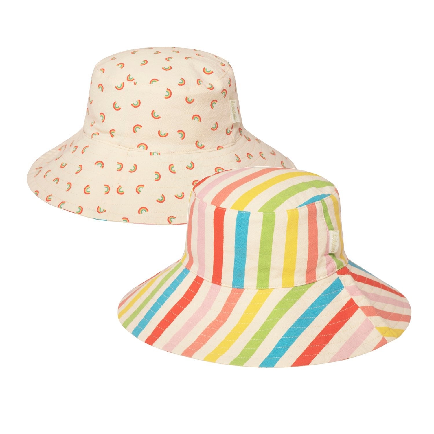 Chapéu Reversível Rainbow Stripe Criança 3–6 Anos