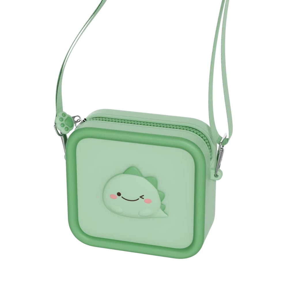 Bolsa Silicone Dino Green Zoofamily c/ Alça