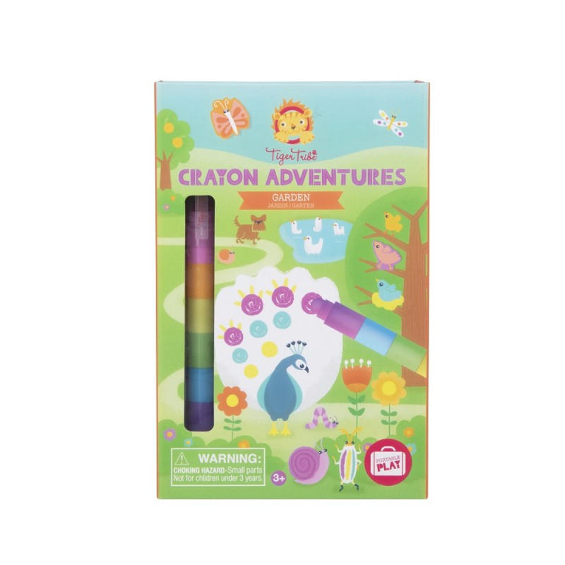 Kit Desenho Crayon Adventures Jardim da Tiger Tribe