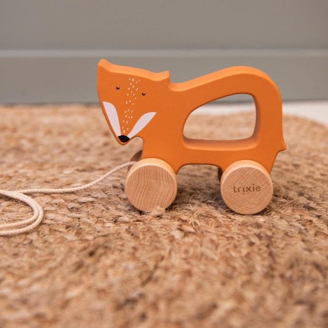 Brinquedo de Madeira de Puxar Mr. Fox