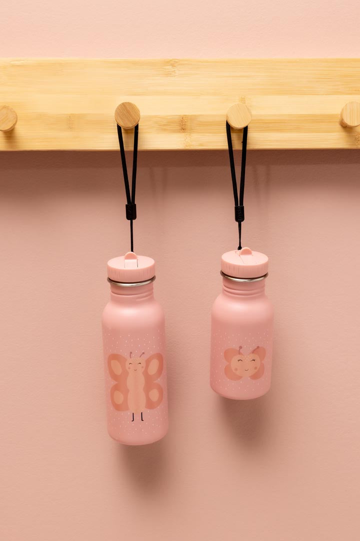 Garrafa Trixie Mrs. Butterfly 350ml em inox com tampa