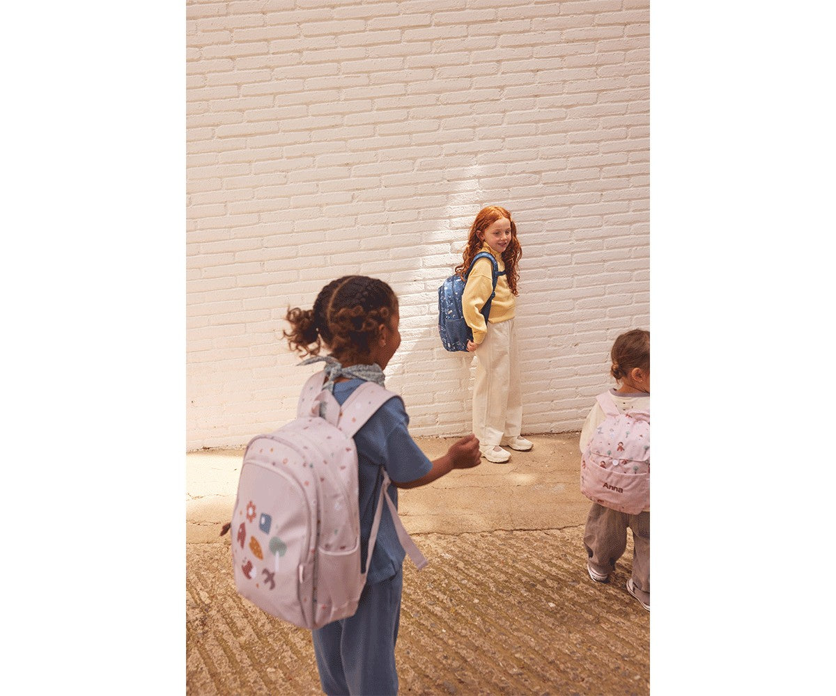 Mochila Média + Porta-chaves Personalizável | Geometric Nature