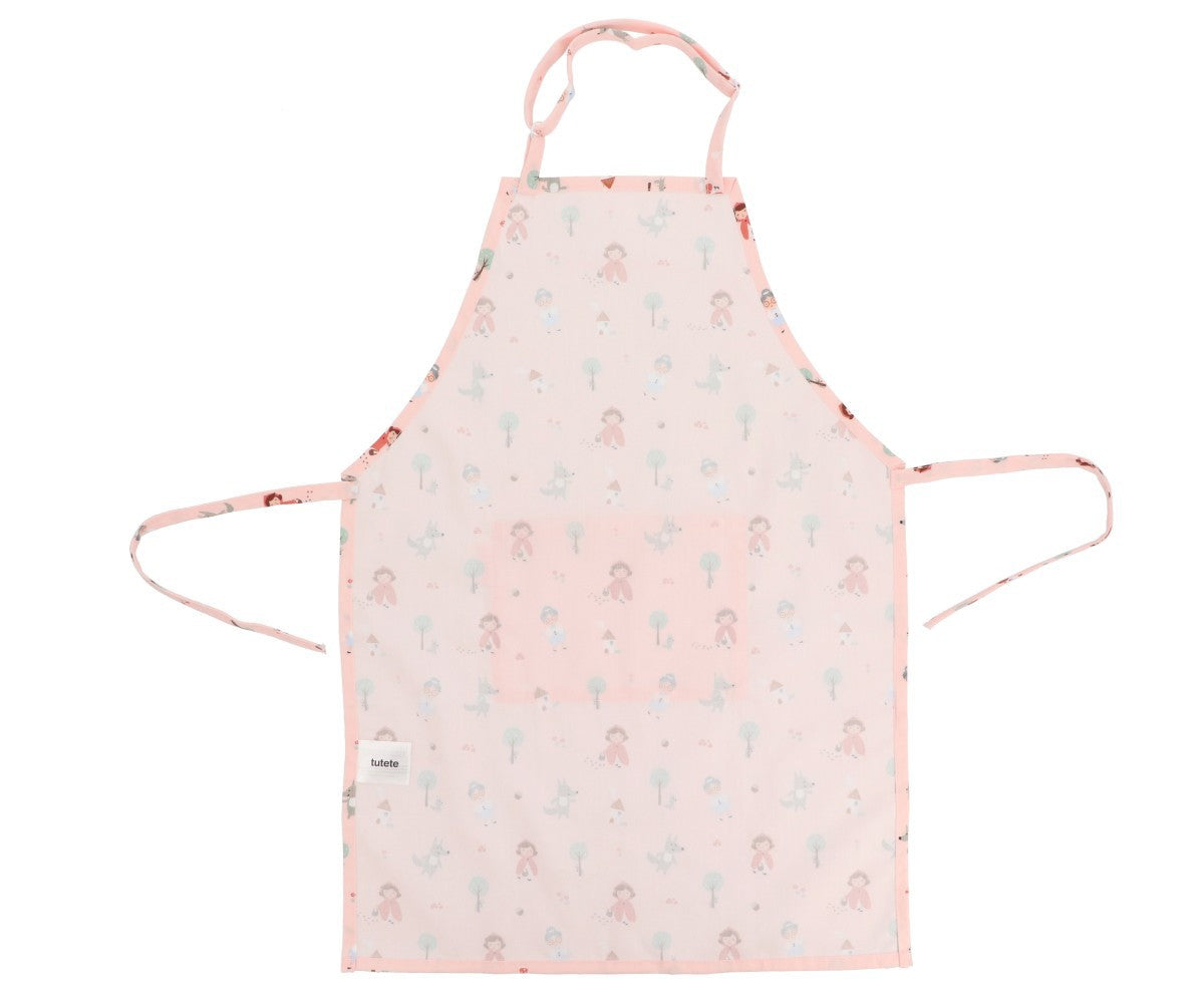 Avental infantil Tutete Little Red com bolso frontal