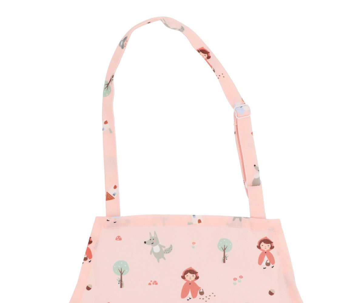 Avental infantil Tutete Little Red com bolso frontal