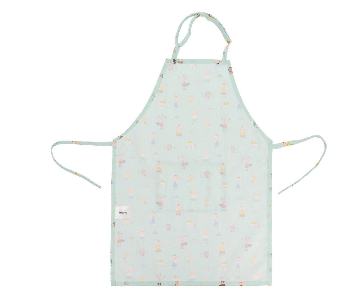 Avental infantil Tutete The Three Little Pigs com bolso frontal