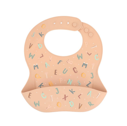 Babete de Silicone Funny Letters – Tutete | Reutilizável e Antinódoas | Lolla Kids