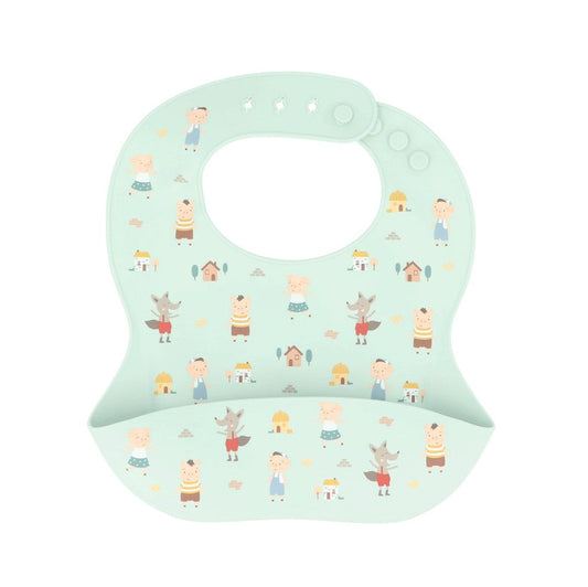 Babete de Silicone The Three Little Pigs da Tutete | Lolla Kids