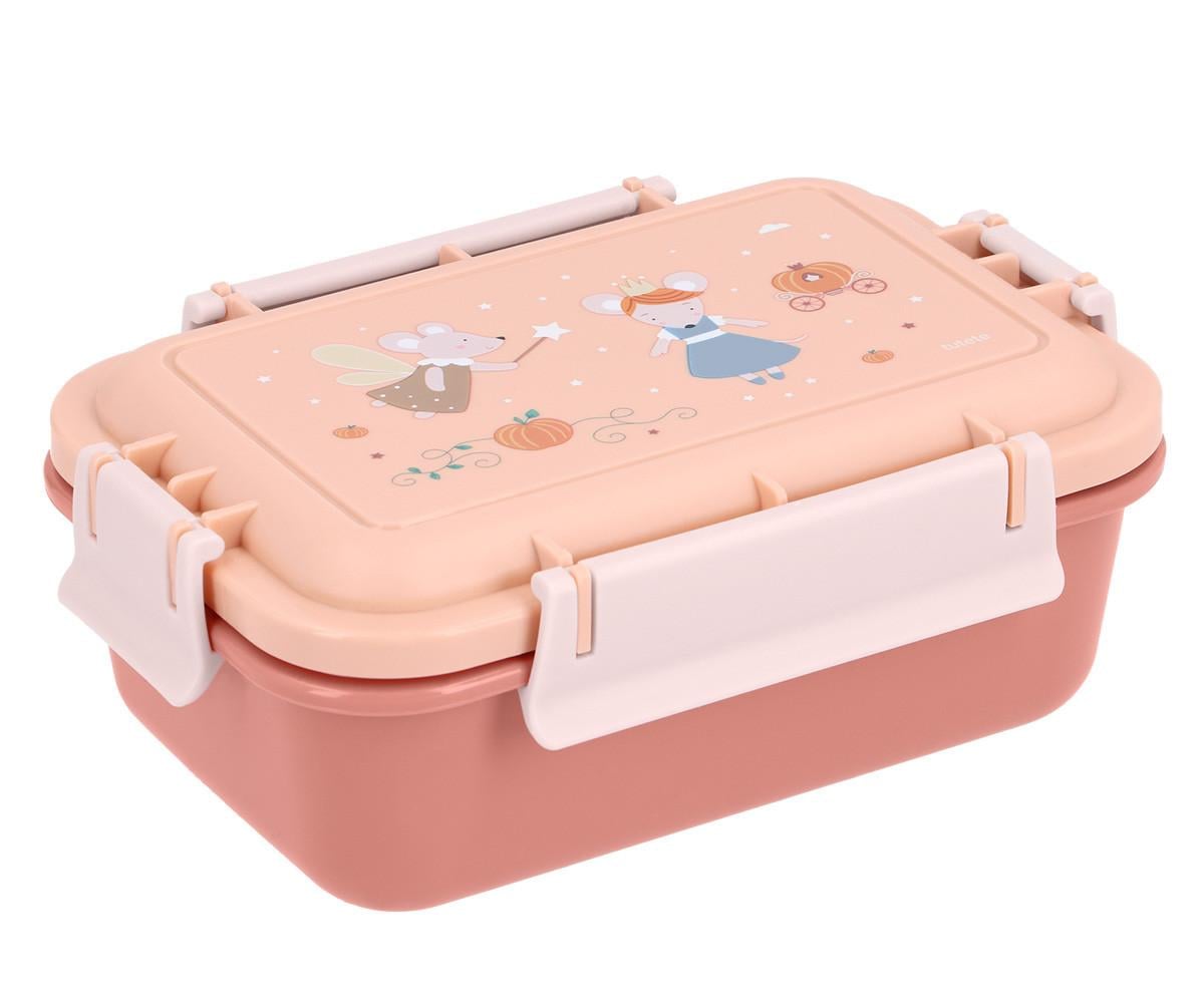 Caixa de almoço bento infantil Mouse Fairies Tutete com caixinha de fruta e garfo