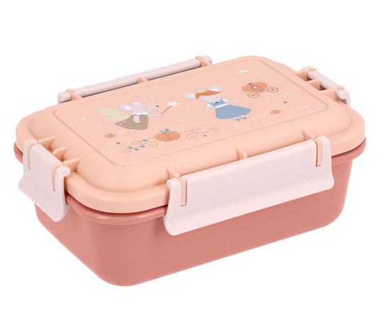 Caixa de almoço bento infantil Mouse Fairies Tutete com caixinha de fruta e garfo