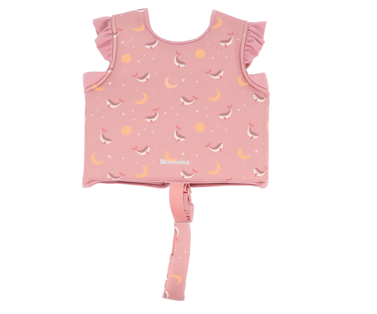 Colete flutuador Monneka Whale Pink criança