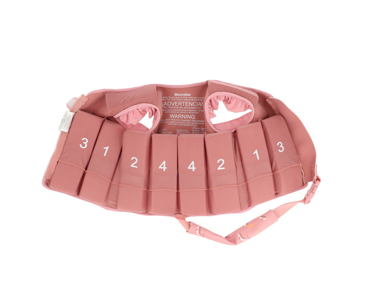 Colete flutuador Monneka Whale Pink criança
