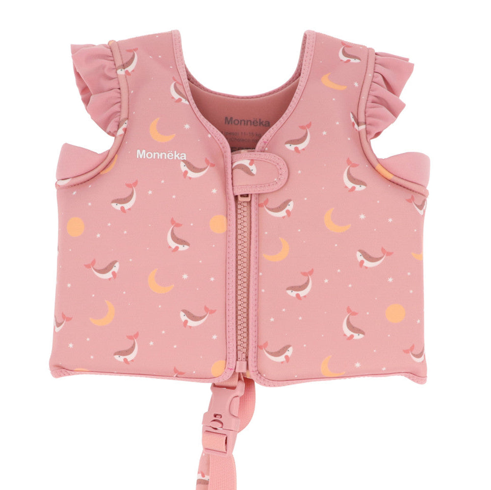 Colete flutuador Monneka Whale Pink criança