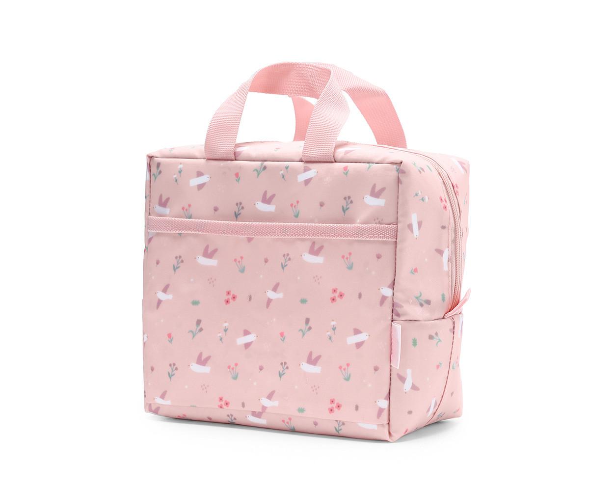 Bolsa térmica Blossom Birds Tutete - asas curtas e fecho de correr
