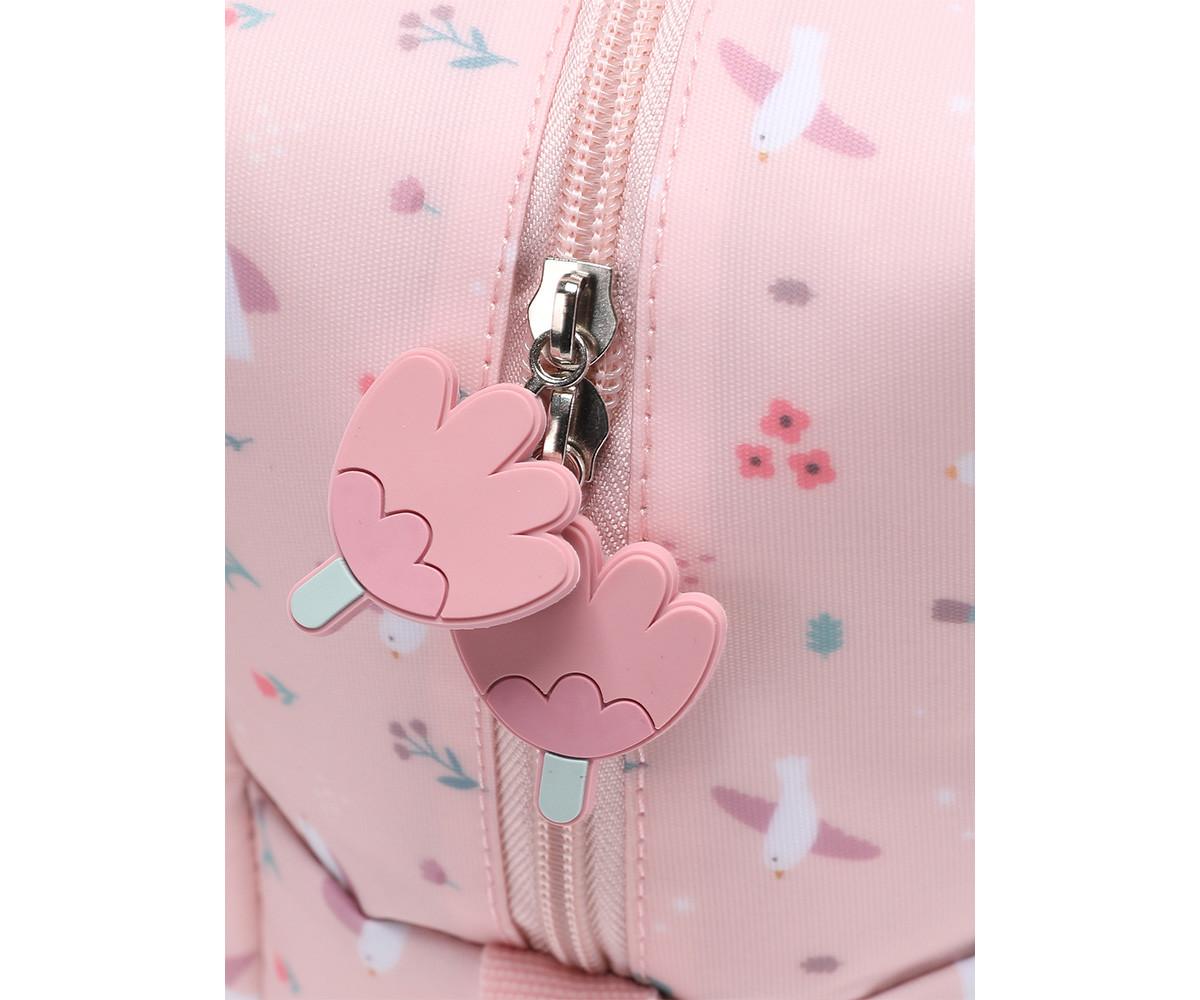 Bolsa térmica Blossom Birds Tutete - detalhe do material RPET