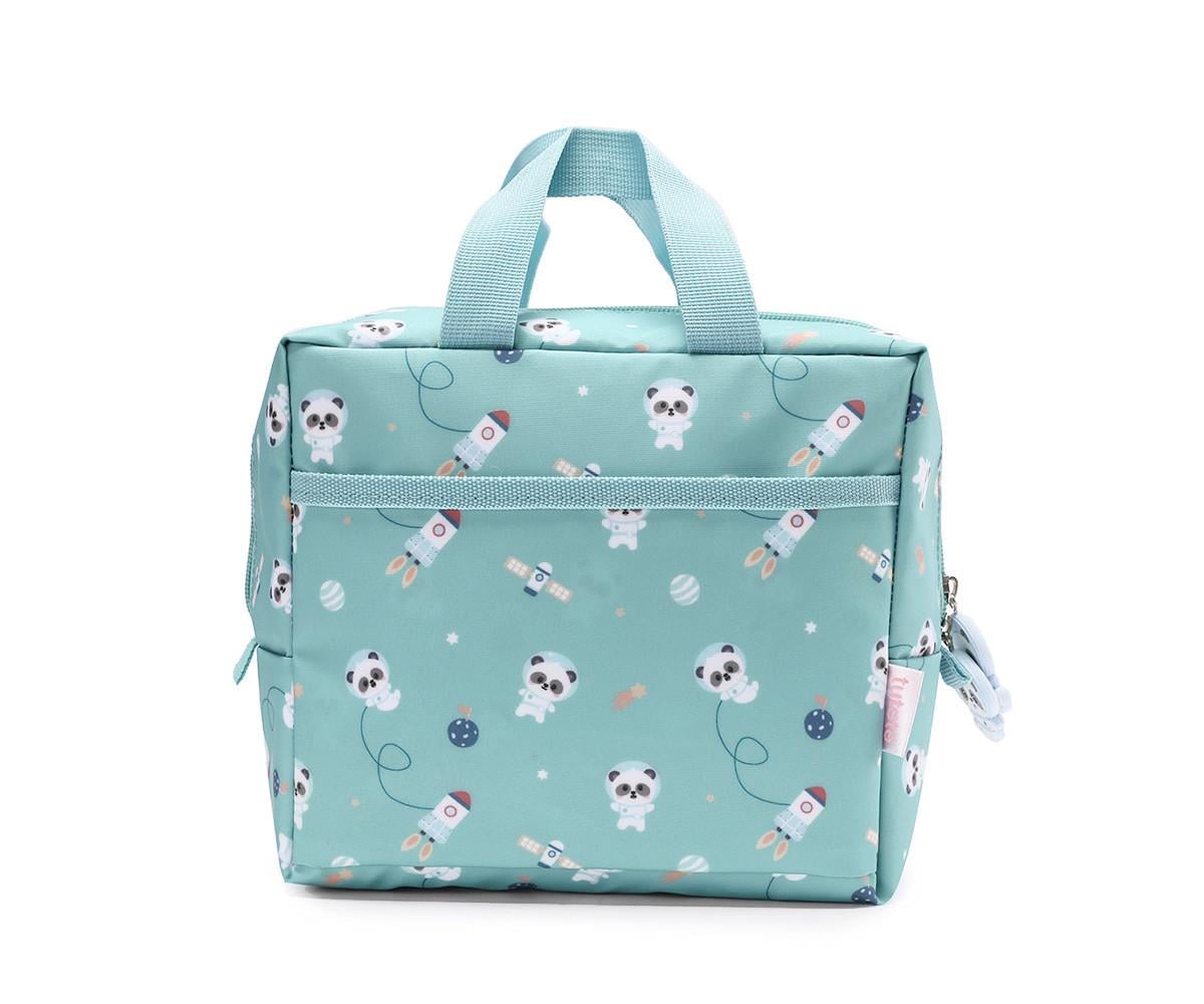 Bolsa térmica de lanche infantil Pandas in Space Tutete