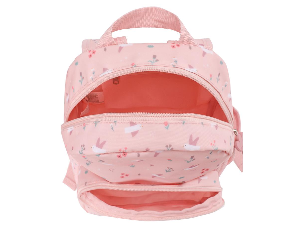 Mochila infantil Blossom Birds Tutete - costas e alças acolchoadas