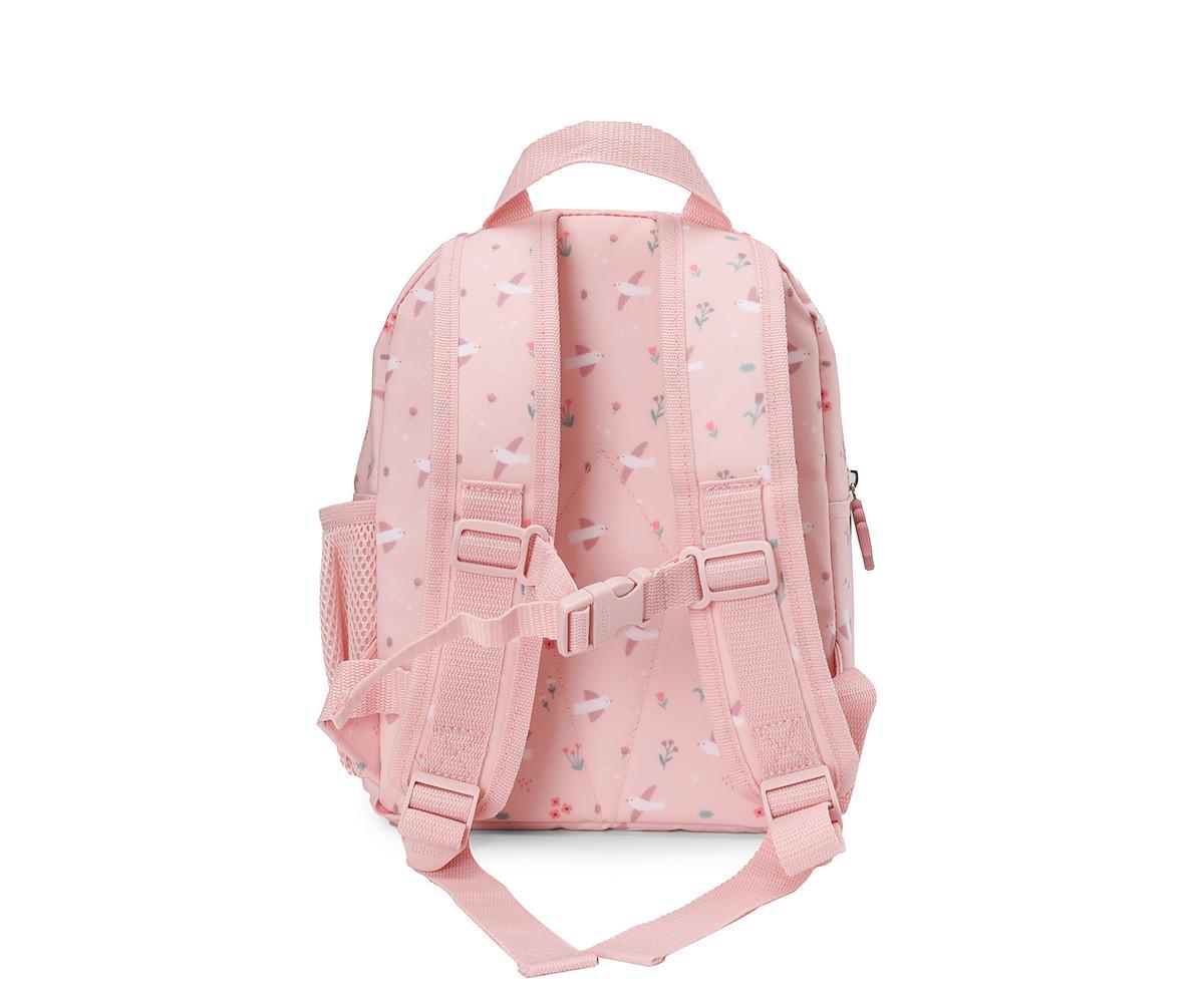 Mochila infantil Blossom Birds Tutete - bolso lateral de rede para garrafa