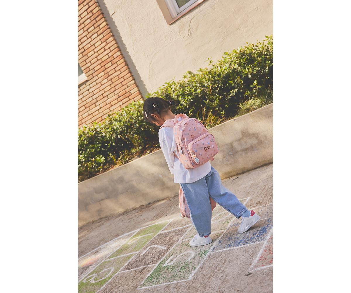 Mochila infantil Blossom Birds Tutete - interior com separadores