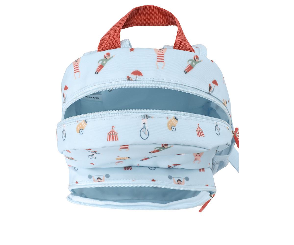 Mochila infantil Circus Show Tutete - fecho de clip no peito