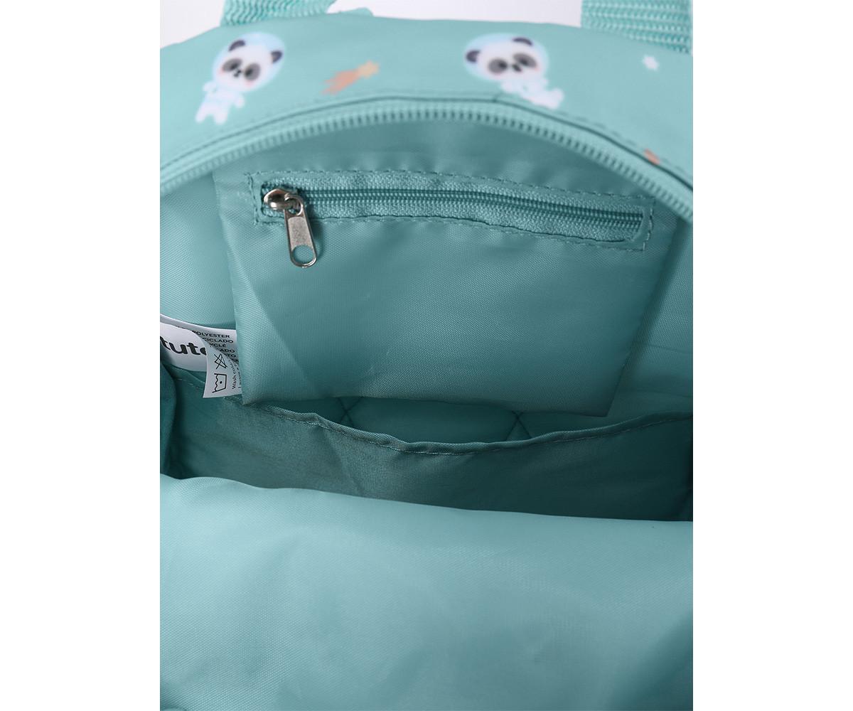 Mochila infantil Pandas in Space Tutete - interior com separadores