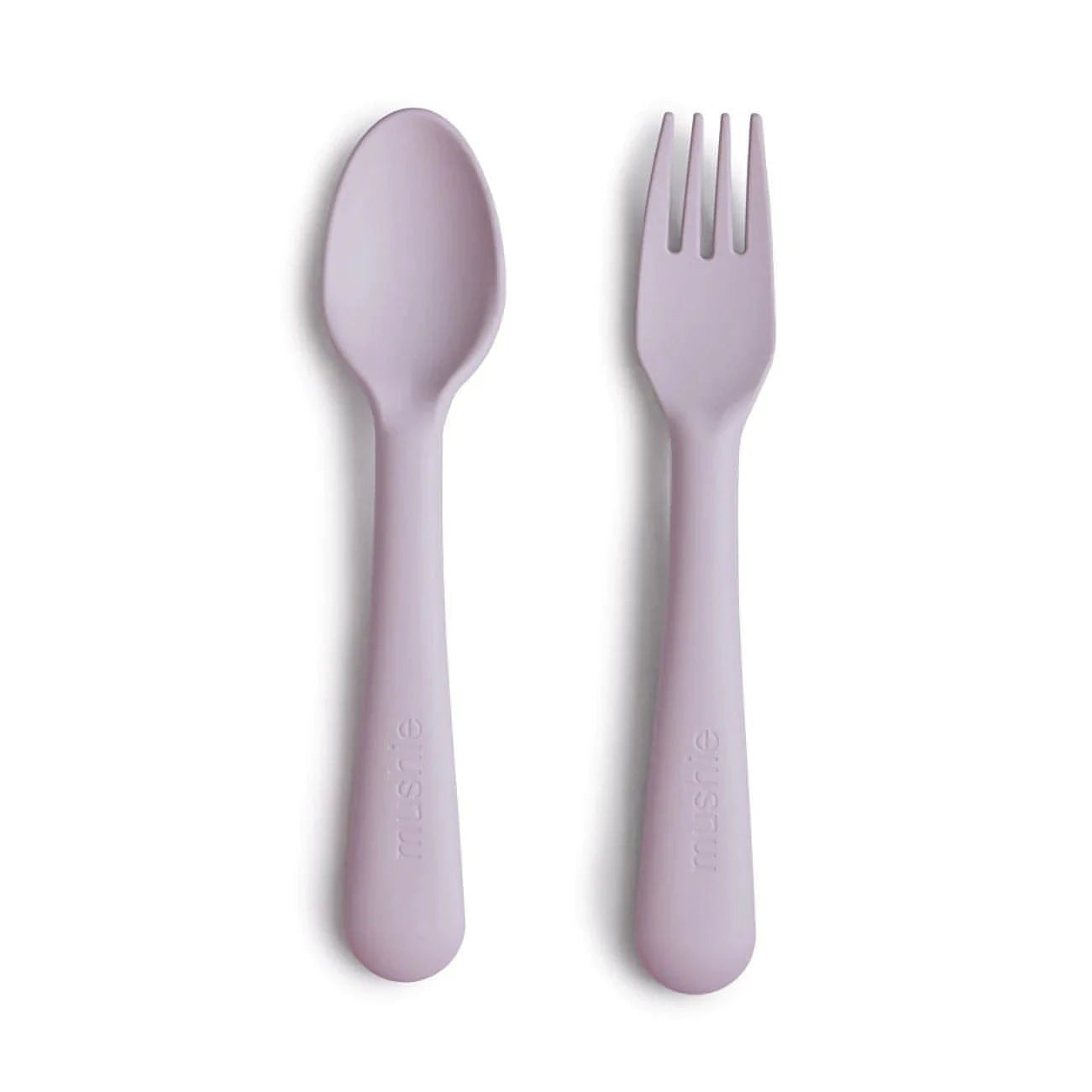 Conjunto de Talheres Garfo e Colher Lilac da Mushie