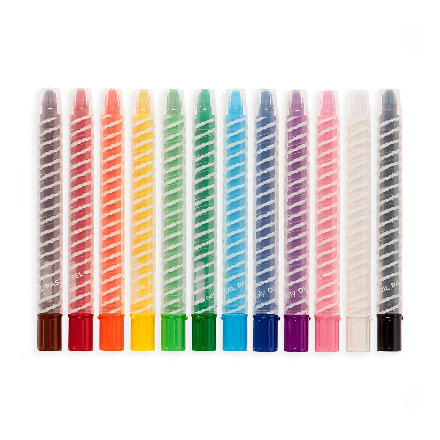 12 Lápis de Pastel Misturáveis Twisty Stix da ooly