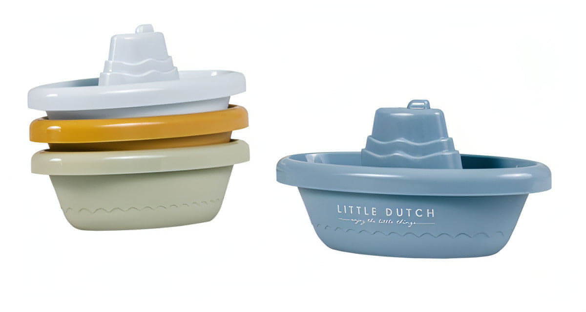 Barquinhos de Banho Azul da Little Dutch na Lolla Kids