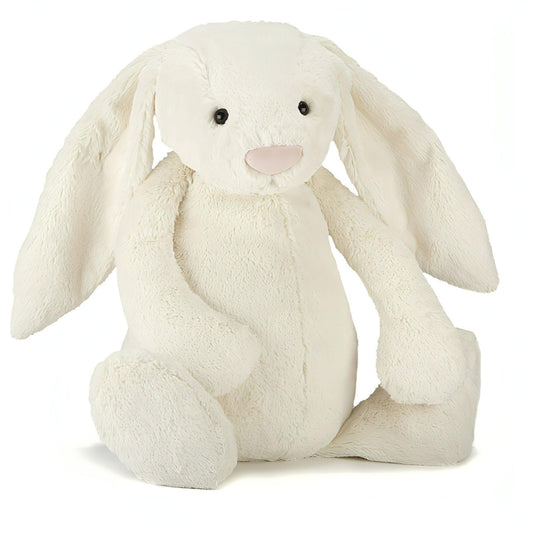 Coelho de Peluche Branco Médio