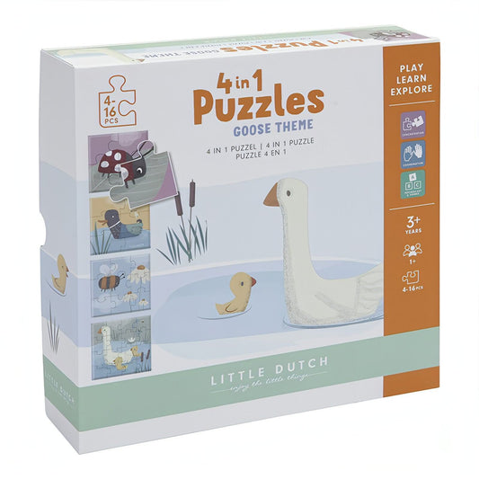 Puzzle 4 em 1 Little Goose