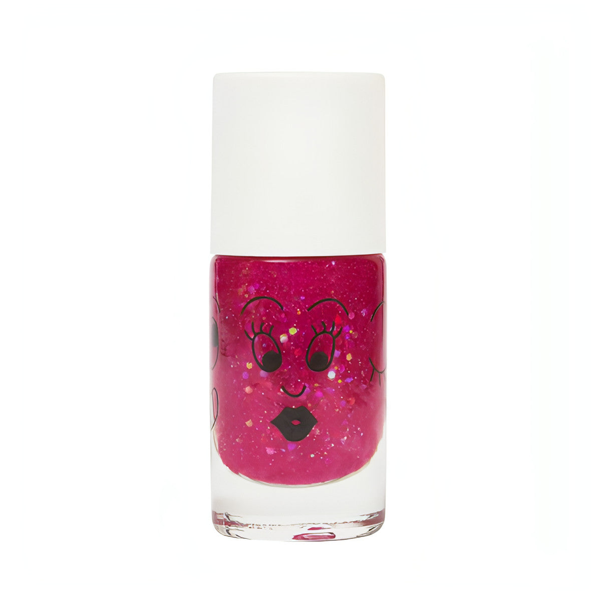 Verniz à base de água Sheepy - Clear Raspberry com glitter