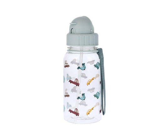 Vintage Cars Plastic Bottle with Handle